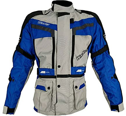 WinNet Giacca Giubbotto da Moto da Donna 3 Strati con Protezioni Omologate di 2° Livello