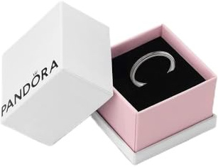 PANDORA ME Women's Ruthenium-Plated Grey Ring - Hand-Finished Jewellery, Elegant Statement Piece, Size 54, With Gift Box