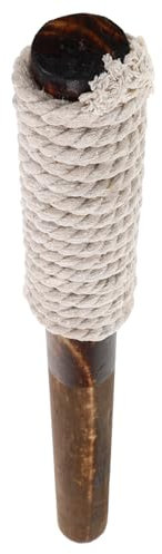 SUPVOX Torcia a mano in legno per esterni, lampada a olio da giardino con copertura per stoppino, bastoncini in legno naturale per illuminazione torcia da campeggio