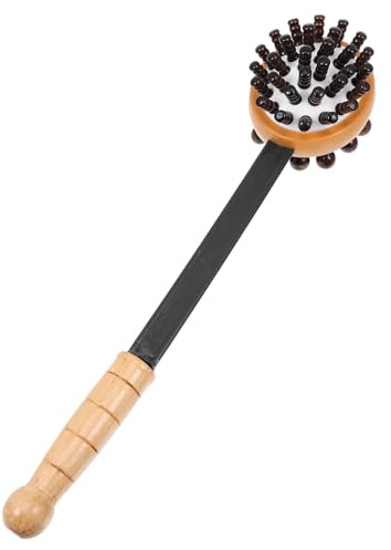 DINHEAROM Martillo de Masaje Corporal de Madera Ligero Superficie Suave para Alivio Muscular y Relajación Profunda en Casa o Gimnasio