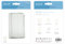 Garza Power - Detector de Movimiento Infrarrojos con Timbre y Alarma 70dB, Ángulo de Detección 60º, color Blanco
