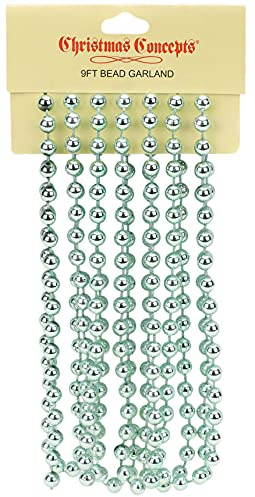 Christmas Concepts 9ft Weihnachtsperle Kette - Weihnachtsperle Girlanden - Weihnachtsschmuck (Minzgrün)