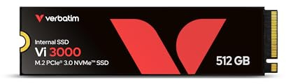 Verbatim Disque Dur Interne SSD Vi3000 512 Go PCIe NVMe M.2 2280