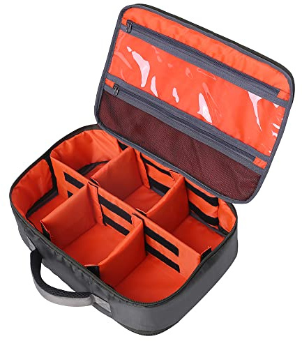 Kylebooker Bolsa de almacenamiento portátil para carrete de pesca, bolsa para carretes giratorios y mosca, Green, Estuche para carrete de pesca