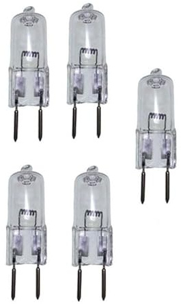 UGEFKMQ G5.3 Clear Capsule Bulb G5.3 Halogen Bulbs 12V 20W 35W 50W 70W Light Bulbs G5.3 Dimmable Warm White G5.3 Capsule Bulbs,20W,5Pc