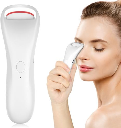 LOPHE Piegaciglia Riscaldato, Piegaciglia Elettrico Termico con 2 Modalità di Temperatura, Curler Elettrici per Ciglia, 15s Riscaldamento Rapido, per Donne Ragazze(A)