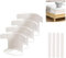 4 Piezas Sujetadores de Sábanas con Tiras de Bloqueo, Tensor Antideslizante de Esquina para Todo Tipo de Cama, Clips Resistentes para Fijar Sábanas, Accesorios para Colchones Individuales y Dobles