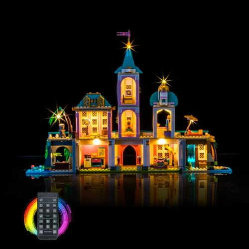 Juego de luces de mando a distancia compatible con Lego Princess Castle & Royal Pets 43267 (no modelo), juego de iluminación LED compatible con Lego Princess Castle & Royal Pets juguetes creativos