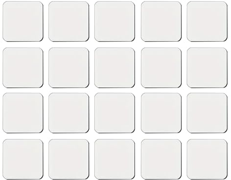 Set med 20 mångsidiga block med sublimeringsmagneter för gör-det-själv-anpassning, magnetisk inredning, hem, kök