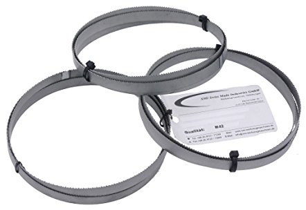 SMI Lot de 3 bandes de scie bi-métal M42 - Dimensions : 1470 x 13 x 0,65 mm - 10/14 dpp - Par exemple pour Optimum, Bernardo