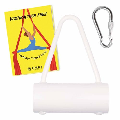 Diabolo Freizeitsport Vertikaltuch aufhängung in Weiß, bis 2000 kg Belastung, Halterung für Aerial Yogatuch
