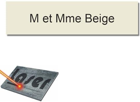 Mygoodprice - Placa para buzón autoadhesiva y personalizable de 10 x 2,5 cm, 1-3 líneas