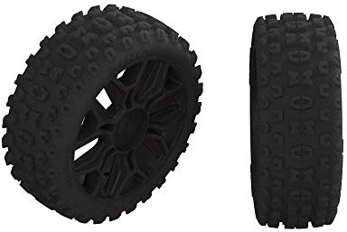 ARRMA Dboots '2HO' Tyre Set Glued Gun Metal (2)