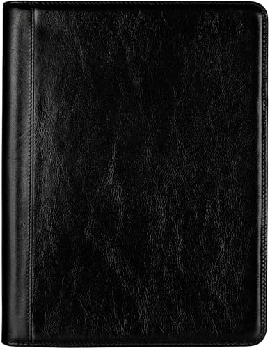 Time Resistance Leather Portfolio – Tablet size Leather Document Case – Small Briefcase