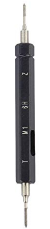 Fadenstecker-Messgeräte, Lagerstahl Innengewinde Messer M1-M20 (0,25-2,5) für den Industriellen Gebrauch-Taper Shank & Double Screw Design, Präzisionsmaschinist-Werkzeuge für