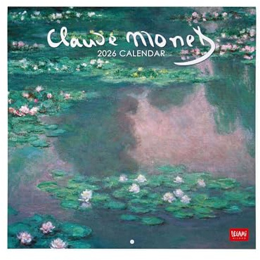 Legami - Calendario da Parete 2026, Claude Monet, Calendario da Muro Grande, 12 Mesi e Planner Annuale, in 6 Lingue, Spazio per Note, Segni Zodiacali, Festività Internazionali, 30 x 29 cm