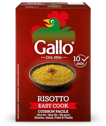 Riso Gallo Easy Cook Rice 500 g (Pack of 1) – Foolproof Parboiled Rice, Always Al Dente, Ready in 10 Minutes for Easy, Delicious Meals