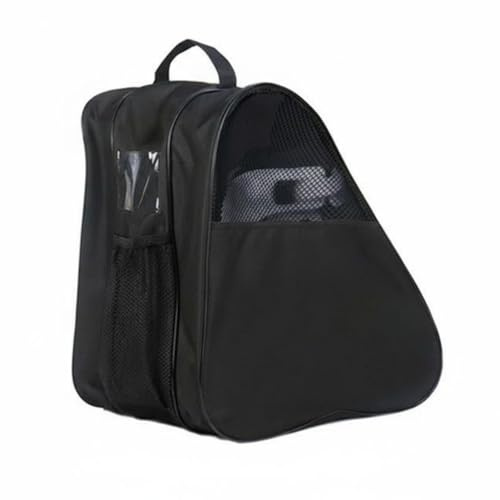 Luwecf Skating Sac Patins Sacoche Patinage Sac de Rangement Étanche Nylon 600D Trois Compartiments avec Poignée Renforcée et Sangle Ajustable Convient au, Style to 8