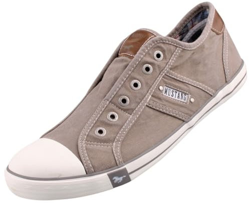 MUSTANG Damen Canvas Sneaker Silbergrau, Schuhgröße:EUR 40