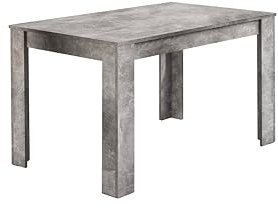 byLIVING Esszimmertisch Nepal/Beton-Optik grau/kompakter Küchentisch 120 cm breit/Esstisch Melaminharz beschichtet / 18 mm Dicke Tischplatte / 120 x 80, H 75 cm