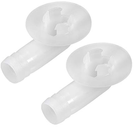 uxcell Air Conditioner Drain Hose Connector Elbow Fitting for Mini-Split Units and Window AC Unit 18mm 2Pcs
