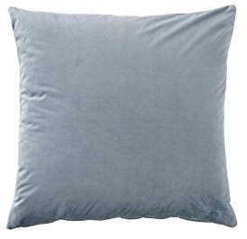 Ellos Home Daisy i Samt Kissenbezug Grau, Blau, 60cm x 60cm