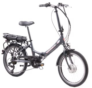 F.lli Schiano E-Star, Electric Bike for Adults, 20 Folding Bike, 36V 10.4Ah Removable Battery, 250W Motor, 40Nm, Commuter Ebike, Anthracite