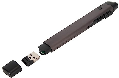 FOSA Wireless Optical Mouse Pen, 2.4GHz USB Input Mouse, Rechargeable Ergonomic Design, 2 Modes for Notebook Desktop, 1200 DPI, 4 Button