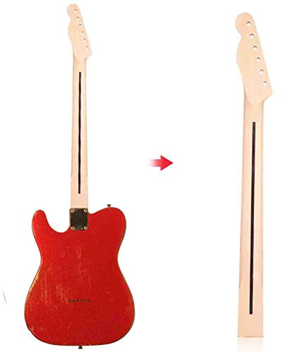 E-Gitarrenhals mit 22 Bünden, Black Mark Dots Ahorn, TL-Style-Gitarren (Es gibt eine hintere Mittellinie)