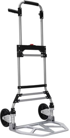 Stufen-Sackkarre Treppenkarre Alu Faltbare Handkarre mit kostenlosem Gummiband für Fixieren der Gegenstände 120 kg Tragkraft höhenverstellbarer Griff Dolly für Gepäckpaket liefern