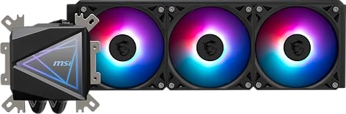 msi MAG CoreLiquid I360 Black - AIO ARGB CPU Liquid Cooler - Infinity Mirror Design - UNI Bracket - 360mm Radiator - Triple 120mm ARGB PWM Fans - LGA 1700/1851 / AM5/AM4 Compatible