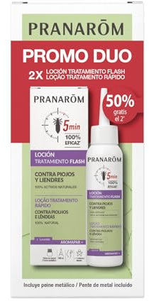Pranarôm - Aromapoux DUO - Lozione Antipidocchi e Lendini - 100ml x2 - Con Pettine Incluso