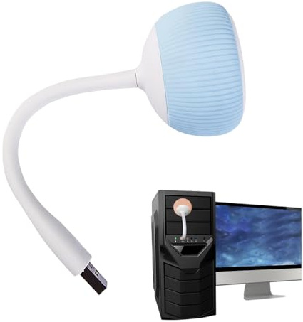 USB Powered Computer Speakers, Loud Desktop Soundbar, Portable Small Computer Speakers, Bendable Cable Speaker, Desktop Audio for Working & Studying, Silicone, 5.4x4.5cm, 14cm/5.51 inch,