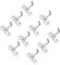 HEALEEP 10pcs Perforated Wall Hooks Multi Purpose Hanging Organizers for Pegboards Easy Installation Heavy Duty Storage for Garage Use