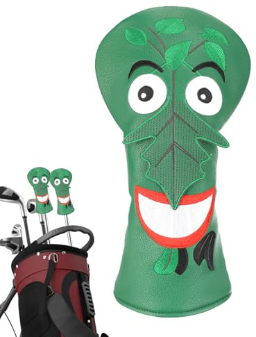 Divertente testa da golf in finta pelle, per mazze da golf, per uomini e donne, corsi di pratica all'aperto per giochi sportivi