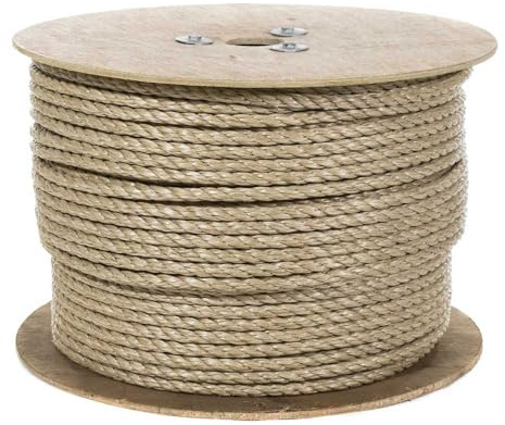 Paracord Planet 3 Strand Twisted ProManila Polypropylene Rope for Landscaping and Nautical – 3/8 Inch (250 ft)