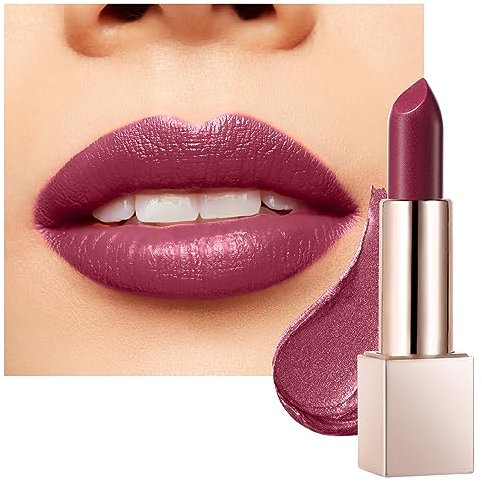 BEAUTY SEARCHER Barra de Labios, Bálsamo Labial Brillante Hidratante Nude Velvet Red Hidratación Duradera Maquillaje de Lujo en Barra # 02 Guilty Brown