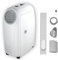 4 in 1 Eurus Breeze Portable Air Conditioner, 12000 BTU (room area 400 sq ft), heating & 60 L/day dehumidifier. Powerful dual motors, 3 fan speeds & auto mode. Spot cooling, EER A & COP A++