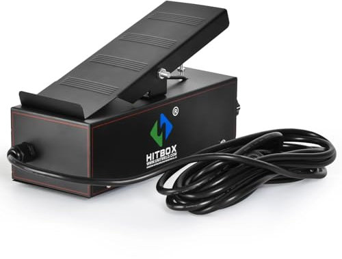 HITBOX TIG Foot Pedal Remote, 5-Pin TIG Welding Pedal Controller, Compatible with HBT250P AC/DC TIG Welder