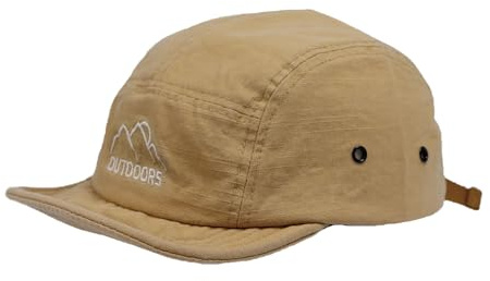 YAMEE Baseballkeps dam bomull kort brätten, skärmmössa män solskydd, baseballkeps damer andas, solhatt damer mjuk, keps män justerbar, sommarhatt unisex utomhus, bergsbestigarhatt, kaki, one size