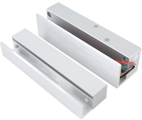 Oytrui Blocco Elettrico per Porte di Vetro Senza Cornice, Fermo Bullone a Goccia in Lega di Alluminio con Ritardo Regolabile 0 3 6 Secondi, DC 12V a Sinistra Aperta per Soluzione di