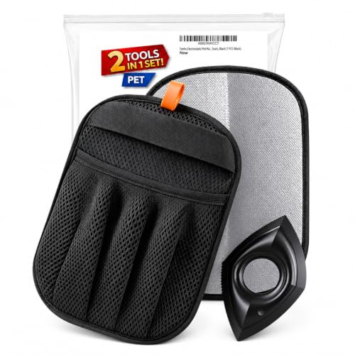 Sevko Pet Hair Removal Glove with Mini Brush – Cat Hair Remover Glove