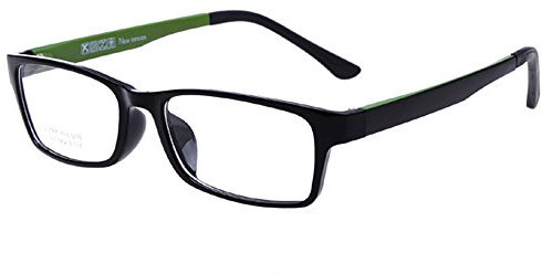 Bendable Leg Eye Protection Glass, Blocking Blue Light Eyeglasses, Square Plastic Frame Eyewear, Anti-Fatigue for iPhone Tablet Mobilephone, with Free Storage Case