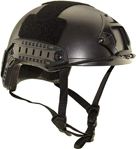 haoYK Casco deportivo multiuso protector táctico Airsoft Paintball tipo MH casco rápido negro