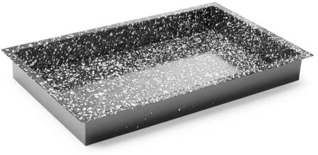 HENDI Gastronorm Tray, CONVECTOMAT, hitzebeständig bis 300°C, backofengeeignet, Antihaftbeschichtung, mit erhöhtem Rand, GN 1/1, 530x325x(H) 60mm, emaillierter Stahl