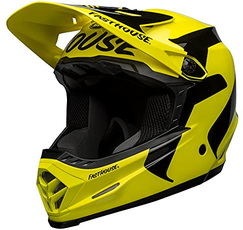 BELL Full-9 Fusion MIPS Adult Full Face Bike Helmet - Fasthouse Newhall Gloss Hi-Viz/Black (2023), XX-Large (61-63 cm)