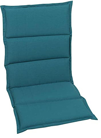 OUTLIV Auflage für Stapelsessel, Bequeme Gartenstuhlauflage, 100% Polyester, Schaumfüllung, Hoher Sitzkomfort, Zeitloses Design, Petrol, 108x46x3cm