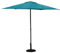 Hespéride - Parasol Droit Soya Bleu - D2,7m - Haute Protection UV, Toile Amovible Déperlante et Orientable - Structure en Acier Traité Antirouille