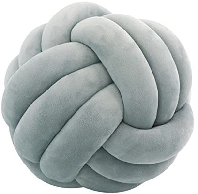 Soft Velvet Throw Pillow with Creative Knot Decorative Soft Cushion for
