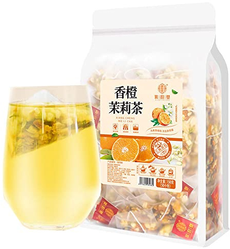 Orange Jasmine Tea 150g orange jasmine green tea pineapple Apple dried herbal tea
